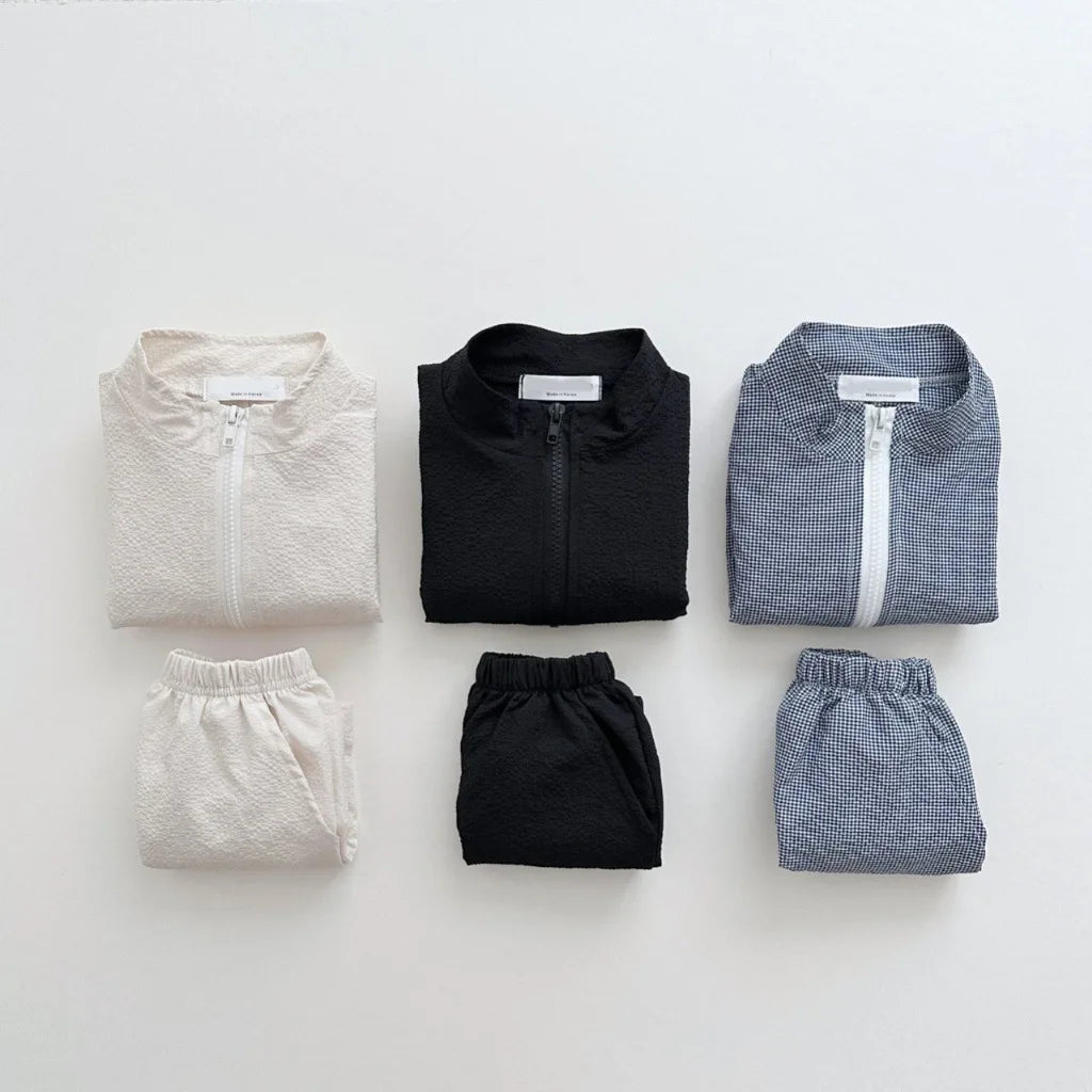 SunShield Kids Zipper Top & Pants Set