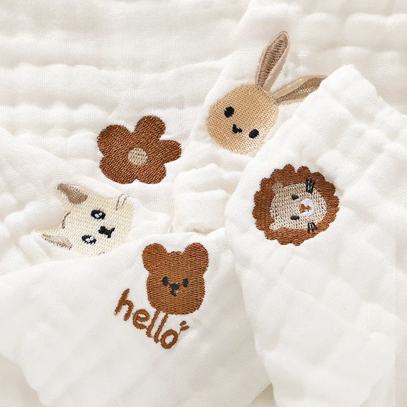 DrooliLuxe – Soft Cotton Towels for Bibs, Wipes & Burps