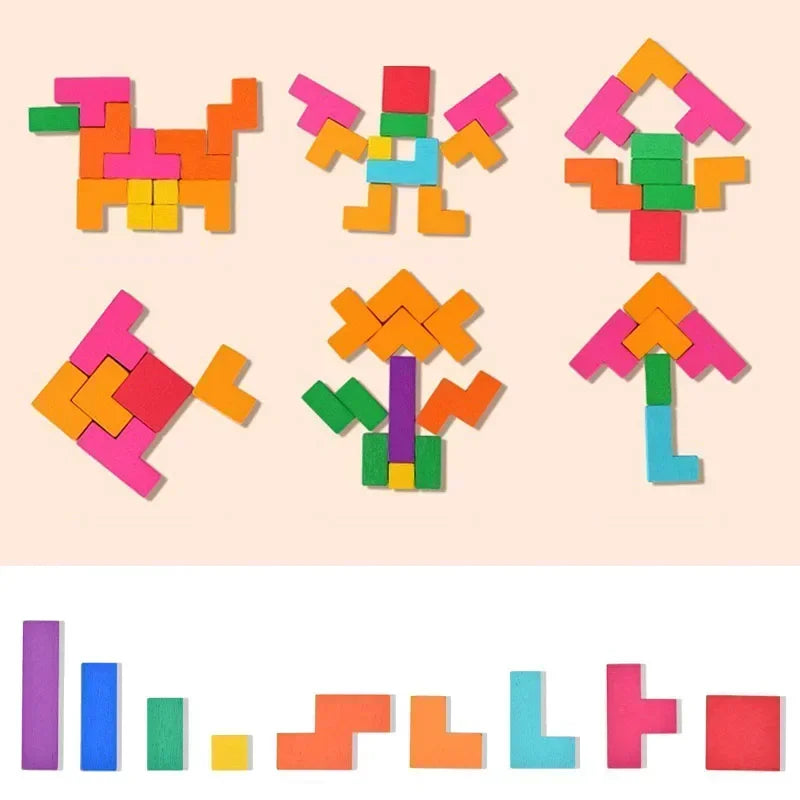 Desktop Puzzle Game – Montessori Math & Shape Training