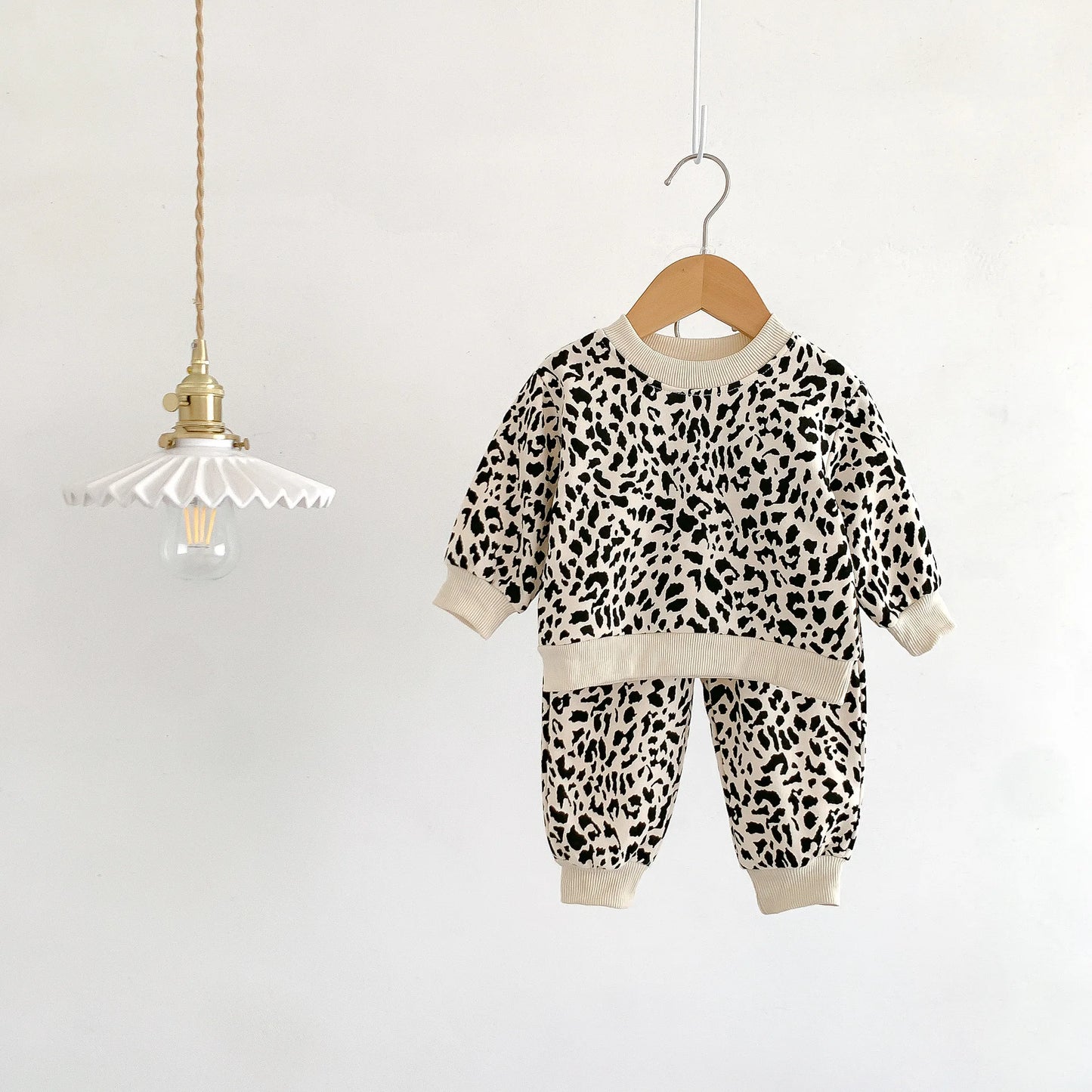 WildStripe Toddler Cotton Sweatshirt & Pants Set