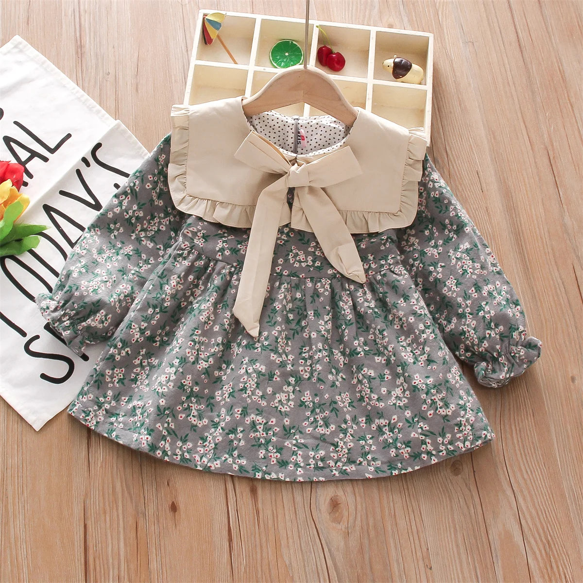 PetalNest Dress – Countryside Floral Lace Outfit for Little Girls