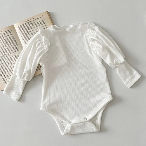 LullaMesh Romper – Soft Cotton & Mesh Baby Girl Jumpsuit