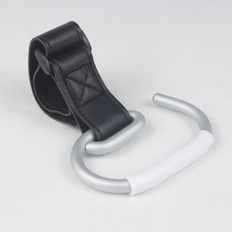 LoopLatch – 360° Leather Swivel Hooks for Strollers & Bags
