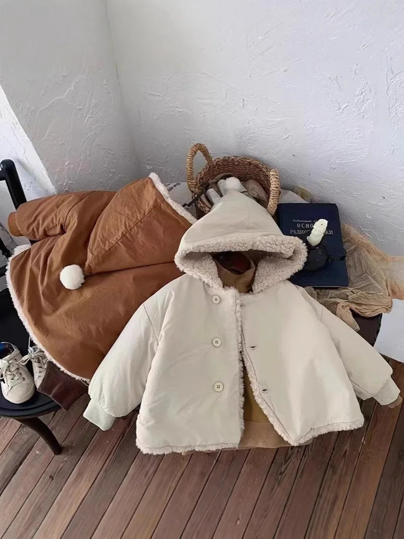 FluffHug – Cozy Lamb Wool Coat for Boys & Girls