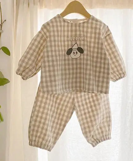 GridTots – Plaid Top + Bottom Duo