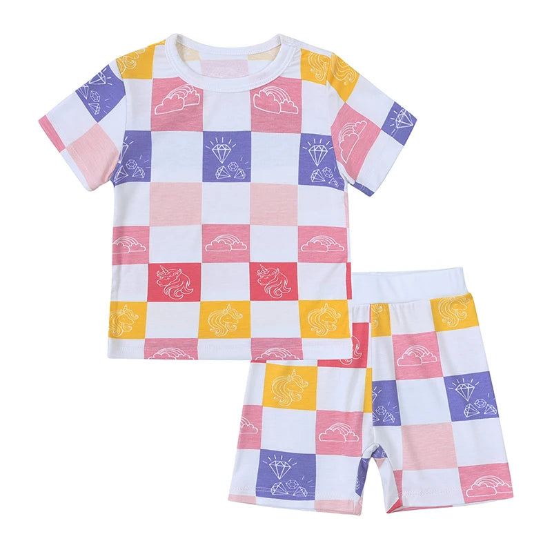 BambooBreeze Kids Short Sleeve Sleepwear Set