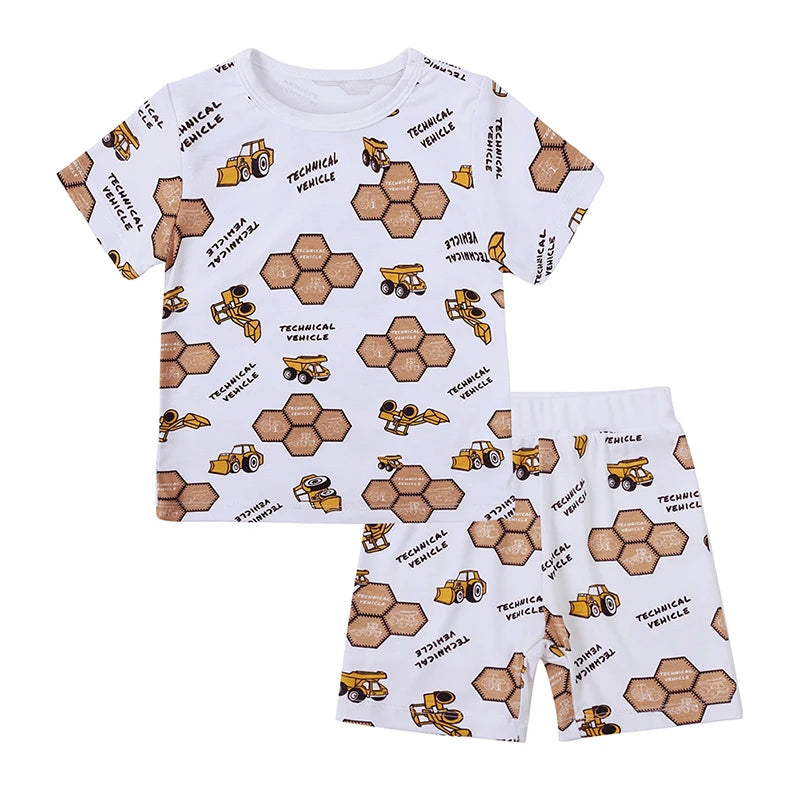BambooBreeze Kids Short Sleeve Sleepwear Set