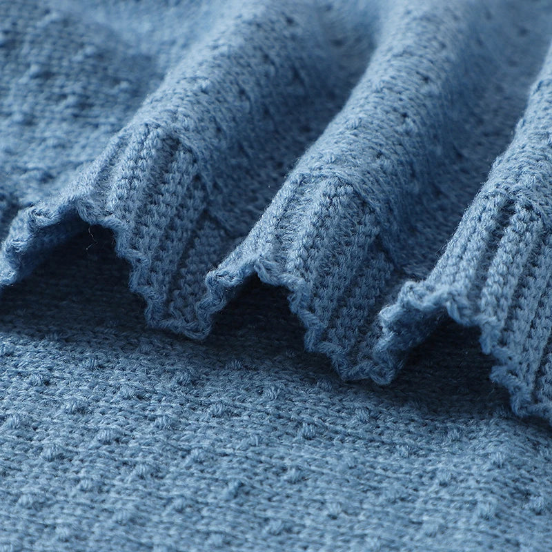 DreamNest Knit Blanket – Soft Crib & Stroller Wrap