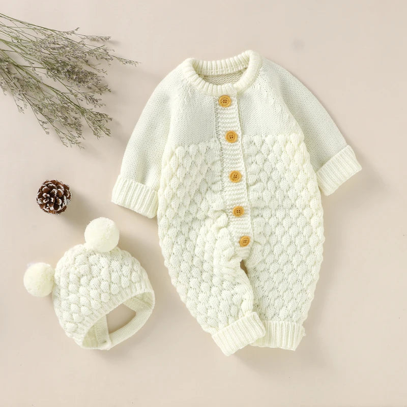 WoolieHug Ensemble – Infant Knitwear Outfit with Shoes & Gloves