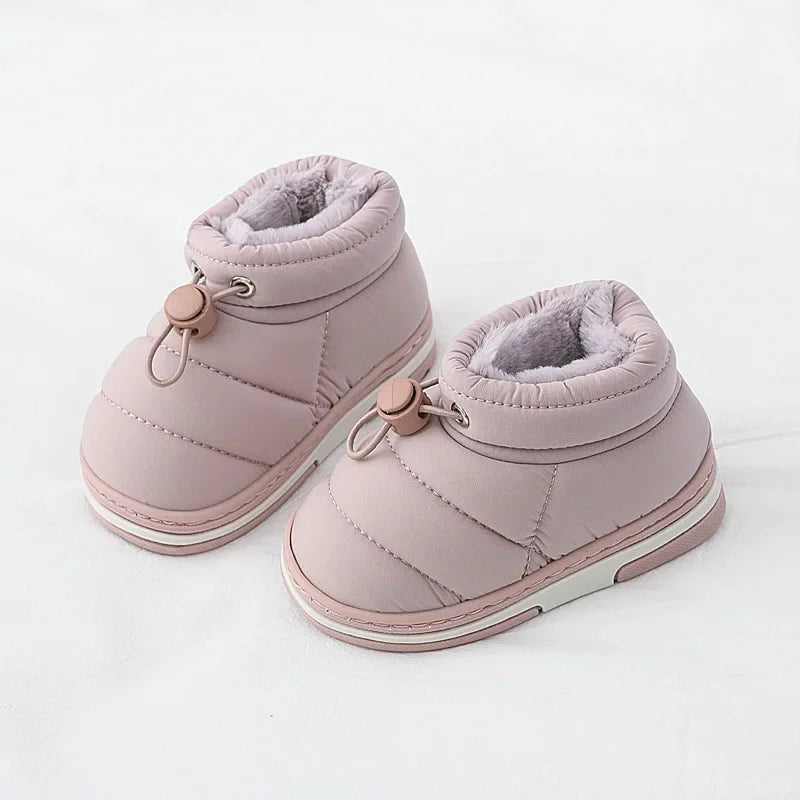 Kids Shoes Winter Baby Girls Snow Boots Keep Warm Cotton Shoes Children  Indoor Thicken Loafers