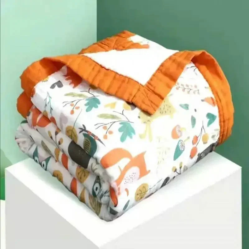 CloudWeave – 6-Layer Cotton Swaddle Blanket