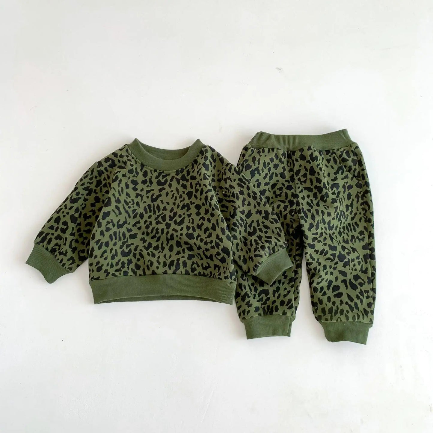 WildStripe Toddler Cotton Sweatshirt & Pants Set