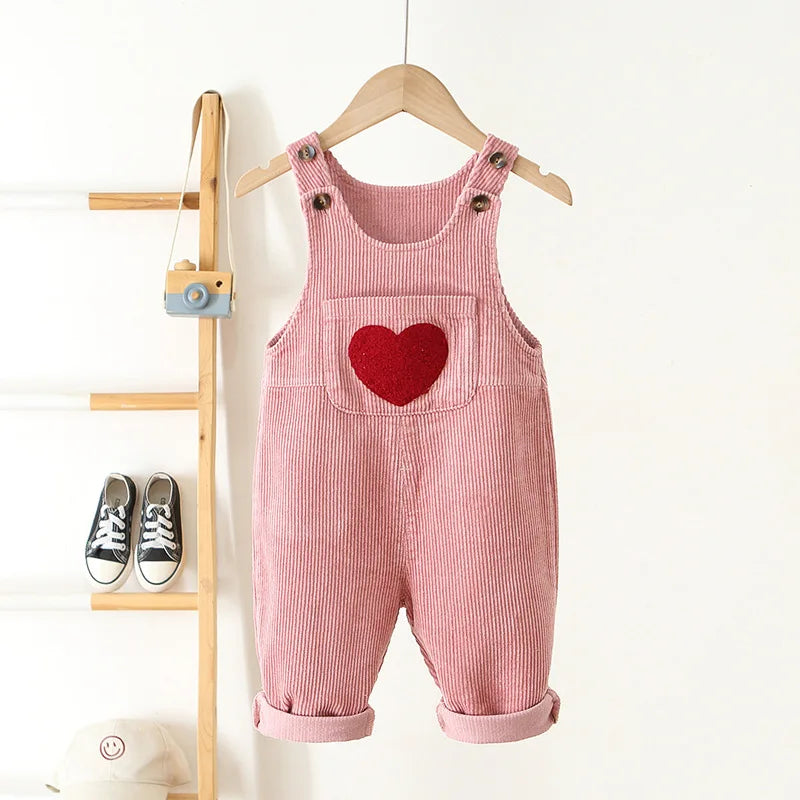 Lovure Cordy Overalls – Soft Retro Baby Jumpsuit