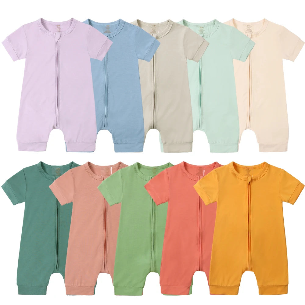 BambinoZip Romper – Soft Bamboo Baby Bodysuit