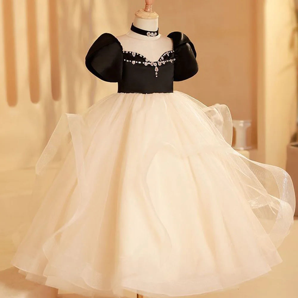 PetalCrown – Fluffy 3D Flower Princess Gown for Weddings