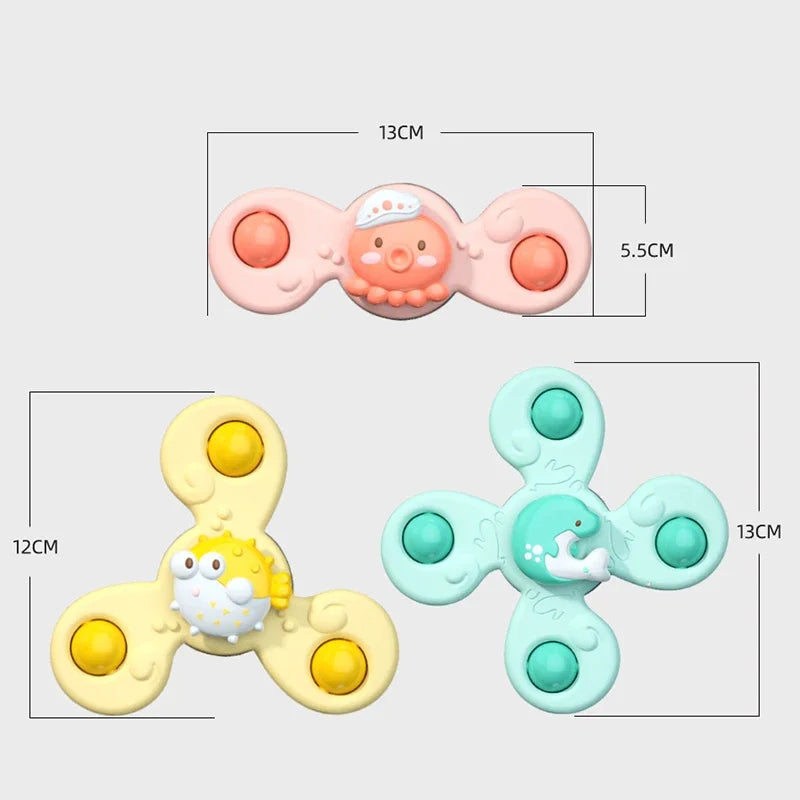 AquaFun Sucker Spinner Bath Toy