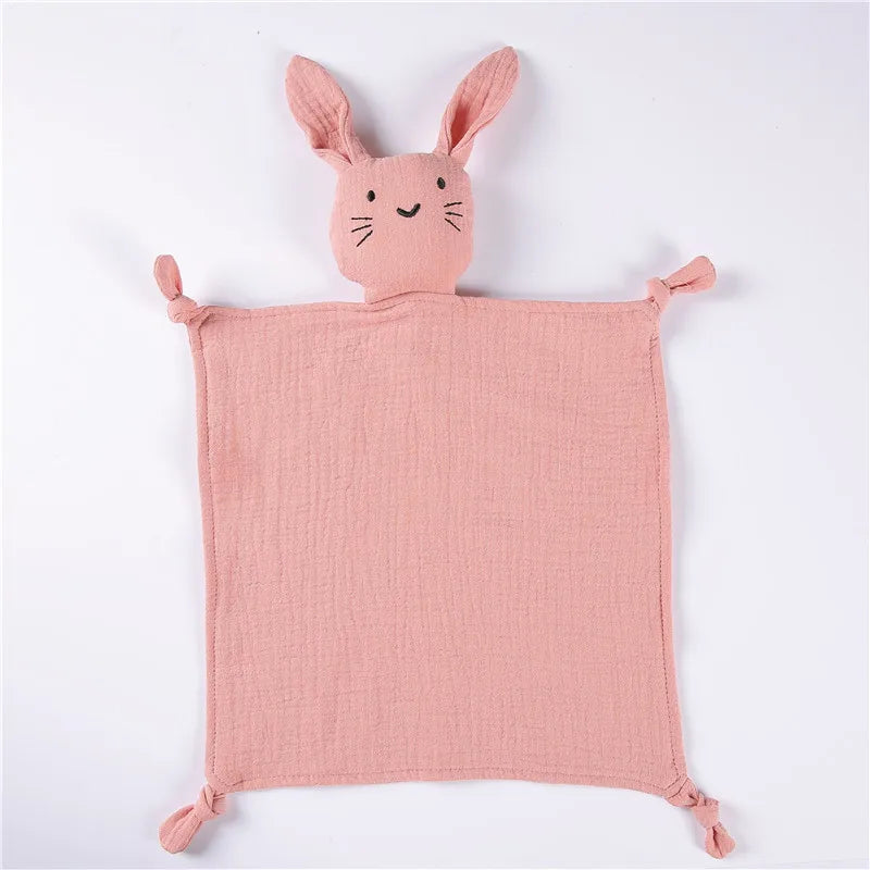 CuddleCot – Organic Bunny Muslin Lovey for Newborns