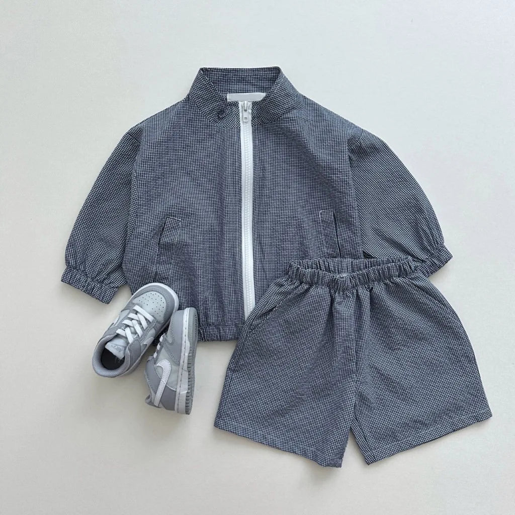 SunShield Kids Zipper Top & Pants Set