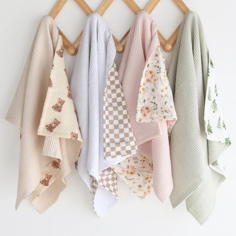 WaffleHug Swaddle – Bamboo Cotton Baby Blanket