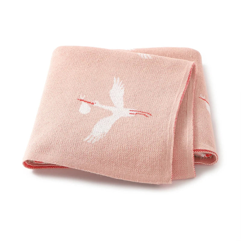 GooseHug Knit Baby Blanket – Soft Swaddle
