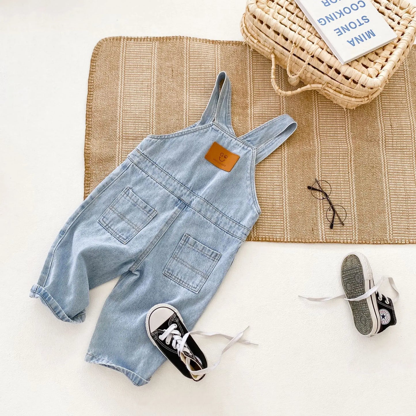 IndigoNest Overalls – Retro Baby Denim Jumpsuit