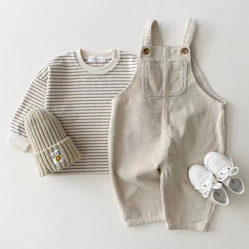 TinyDune Overalls – Soft Denim Baby Pants