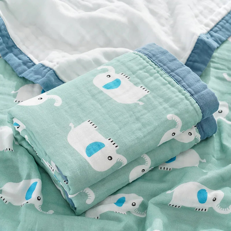 CloudWeave – 6-Layer Cotton Swaddle Blanket