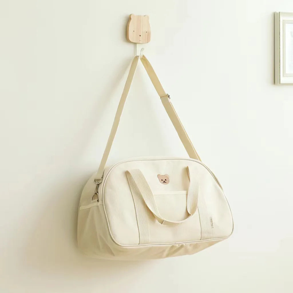 Large Capacity Mommy Bag Korean Style Canvas Diaper Bag Travel Maternity Pack Hospital Bag Baby