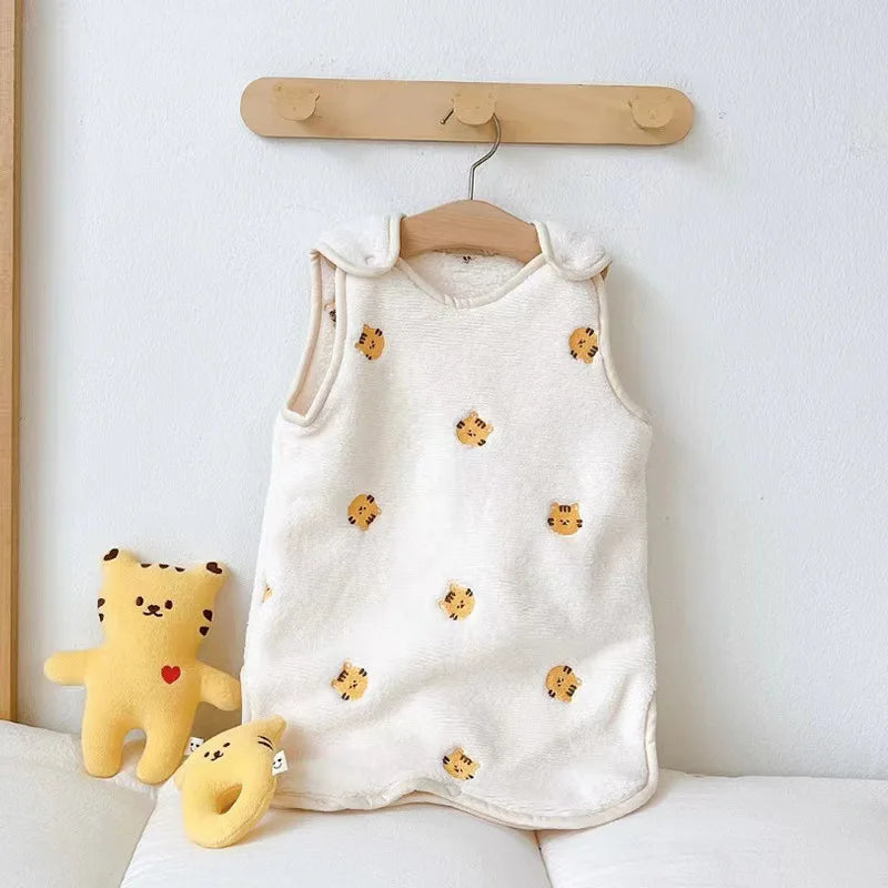 SnugglePals Sleep Nest – Cartoon Fleece Sleeping Bag for Babies