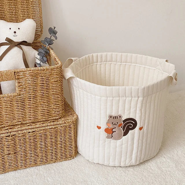 CubbieCart – Bear Embroidered Diaper Caddy & Maternity Organizer