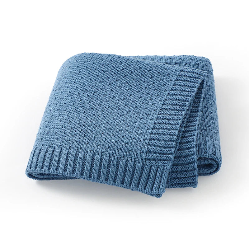DreamNest Knit Blanket – Soft Crib & Stroller Wrap
