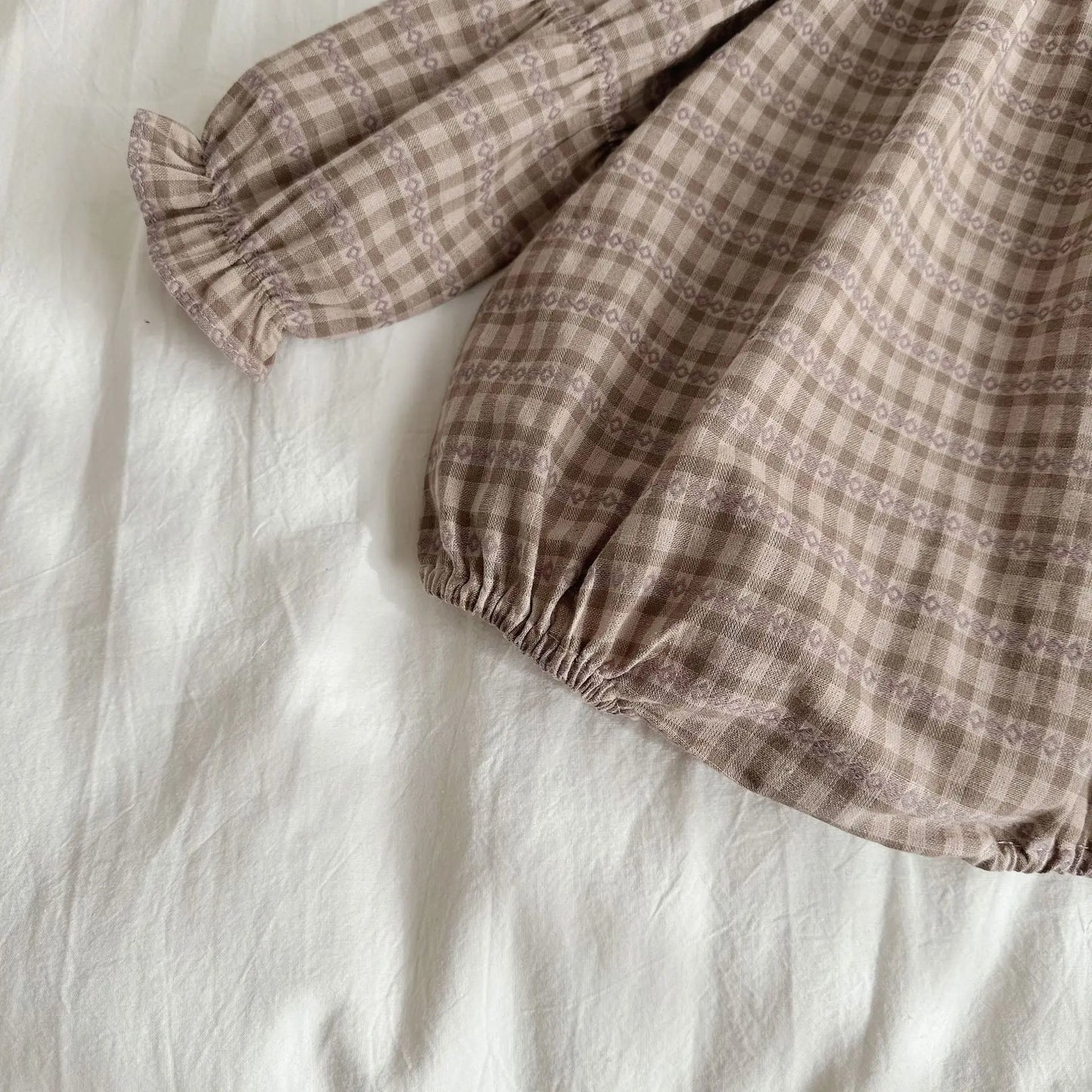 Plaidelle  Ruffle Bodysuit – Soft Cotton Baby Onesie