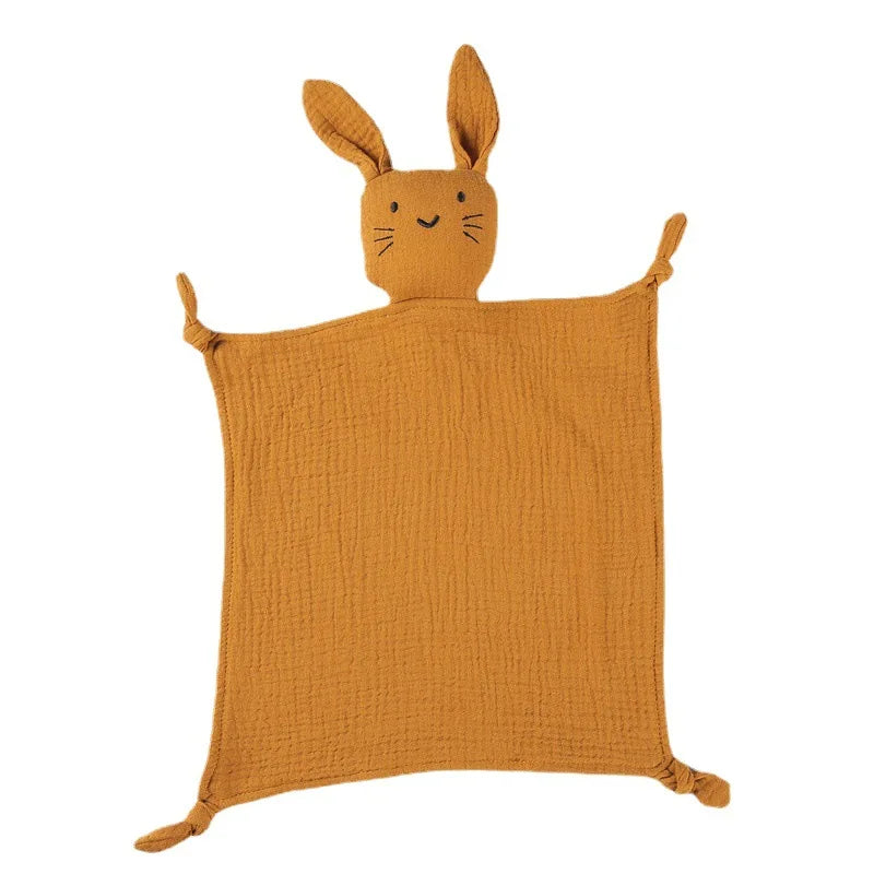 CuddleCot – Organic Bunny Muslin Lovey for Newborns