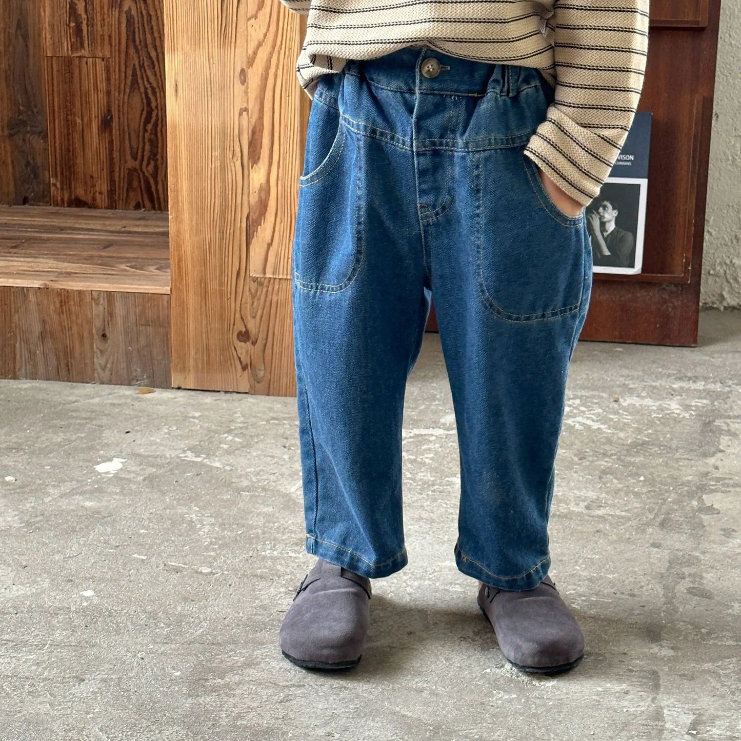 RetroNest Jeans – Soft Cotton Denim Trousers