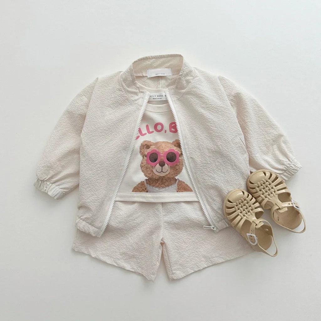 SunShield Kids Zipper Top & Pants Set