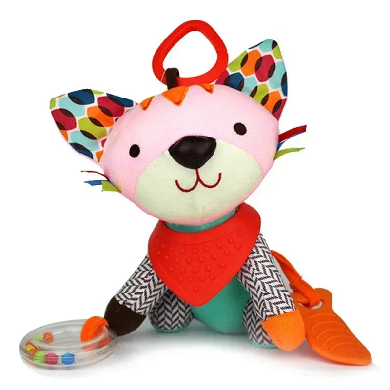 TummyToys – Animal Plush Rattle Set for Babies