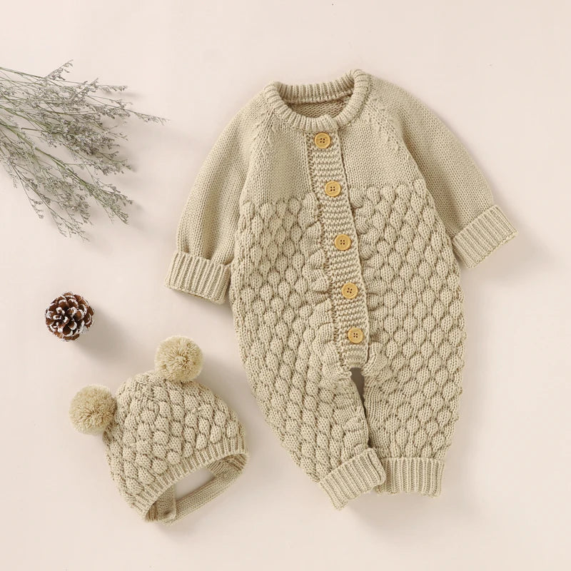 WoolieHug Ensemble – Infant Knitwear Outfit with Shoes & Gloves