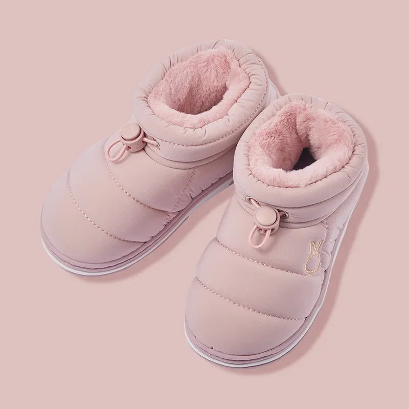 Kids Shoes Winter Baby Girls Snow Boots Keep Warm Cotton Shoes Children  Indoor Thicken Loafers