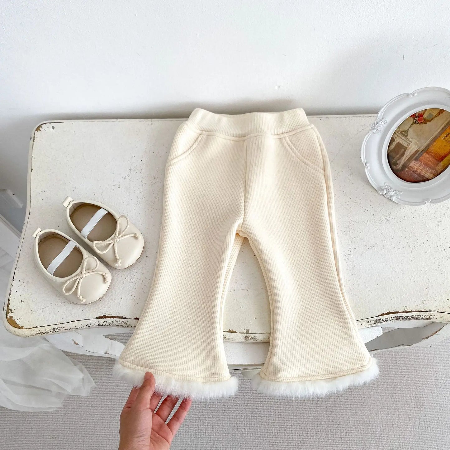 SnugBoots – Fleece-Lined Flare Pants for Girls