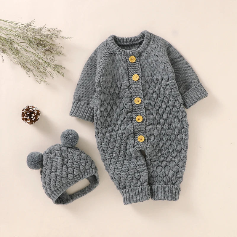 WoolieHug Ensemble – Infant Knitwear Outfit with Shoes & Gloves