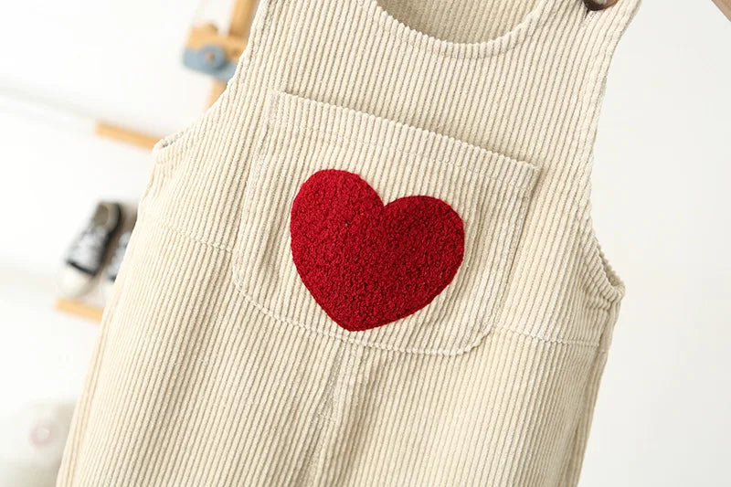 Lovure Cordy Overalls – Soft Retro Baby Jumpsuit