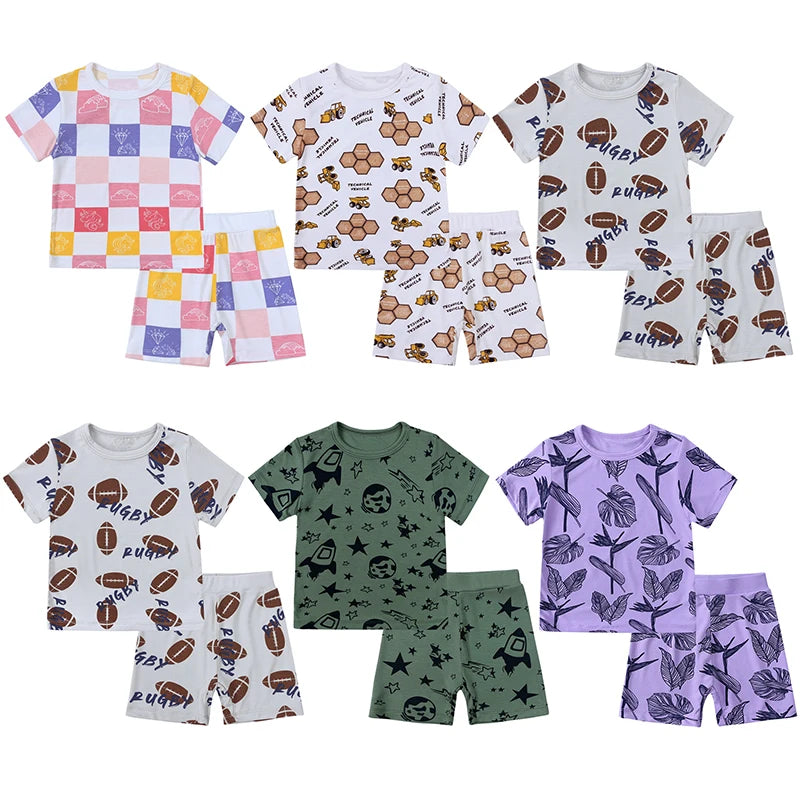 BambooBreeze Kids Short Sleeve Sleepwear Set