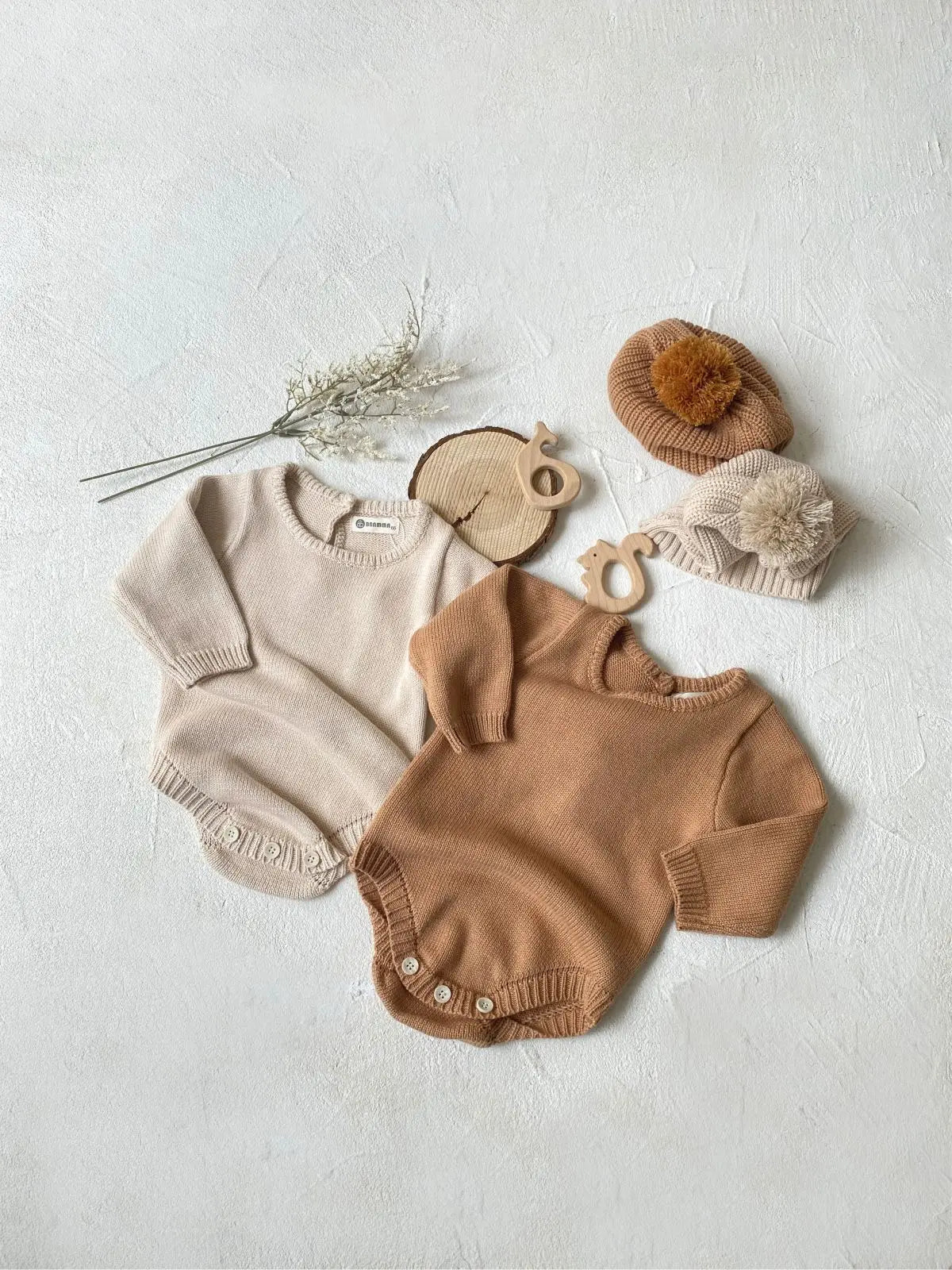 SnugBerry Knit Romper – Soft Baby Sweater Jumpsuit