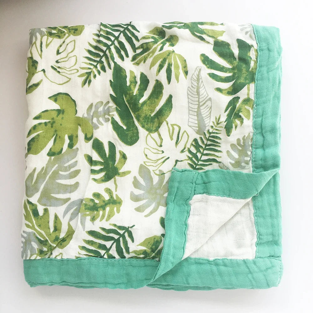 2 Layer Bamboo Cotton Baby Blanket Baby Towel baby blankets newborn