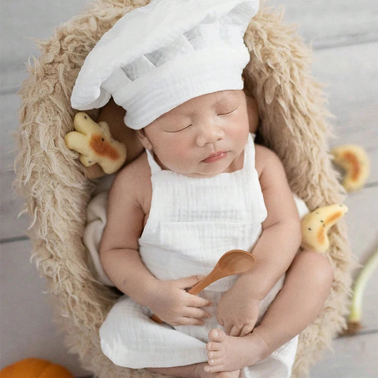 MiniChef Set – Infant Costume with Hat & Spoon Prop