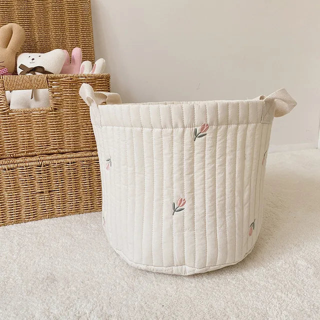 CubbieCart – Bear Embroidered Diaper Caddy & Maternity Organizer