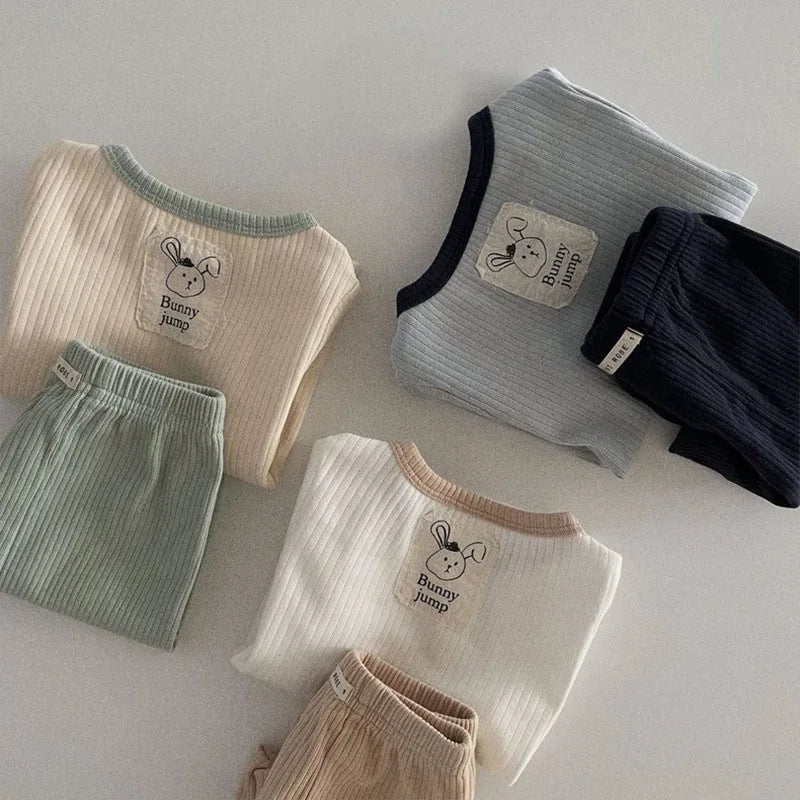 BunniFit – 2pc Ribbed Tee & Shorts Set