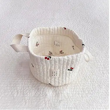 CubbieCart – Bear Embroidered Diaper Caddy & Maternity Organizer