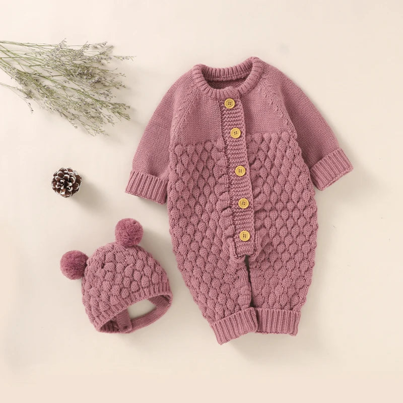 WoolieHug Ensemble – Infant Knitwear Outfit with Shoes & Gloves