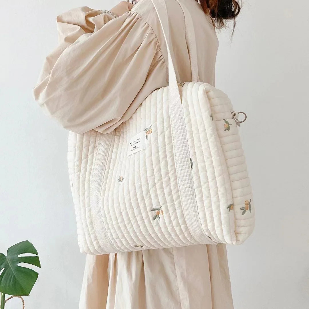 QuiltNest – Quilted Maternity & Diaper Tote for Moms
